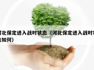 河北保定进入战时状态（河北保定进入战时状态如何）