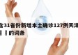 包含31省份新增本土确诊127例天津18例㊙️的词条